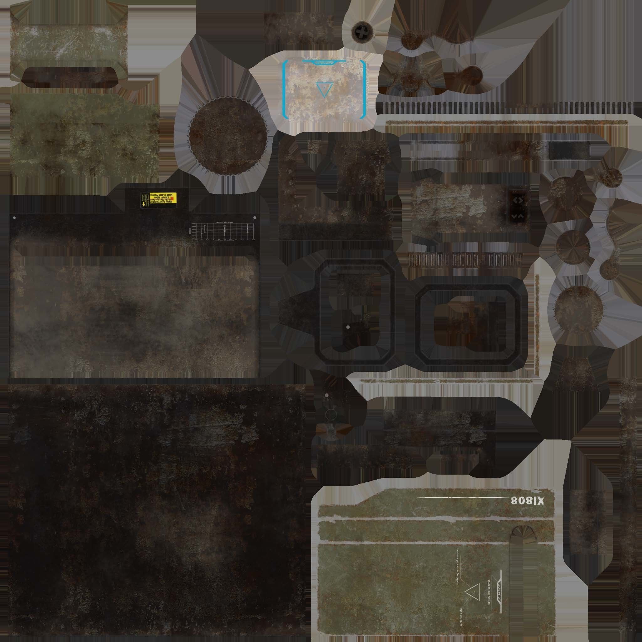 Plasma shotgun Low-poly 3D model_9