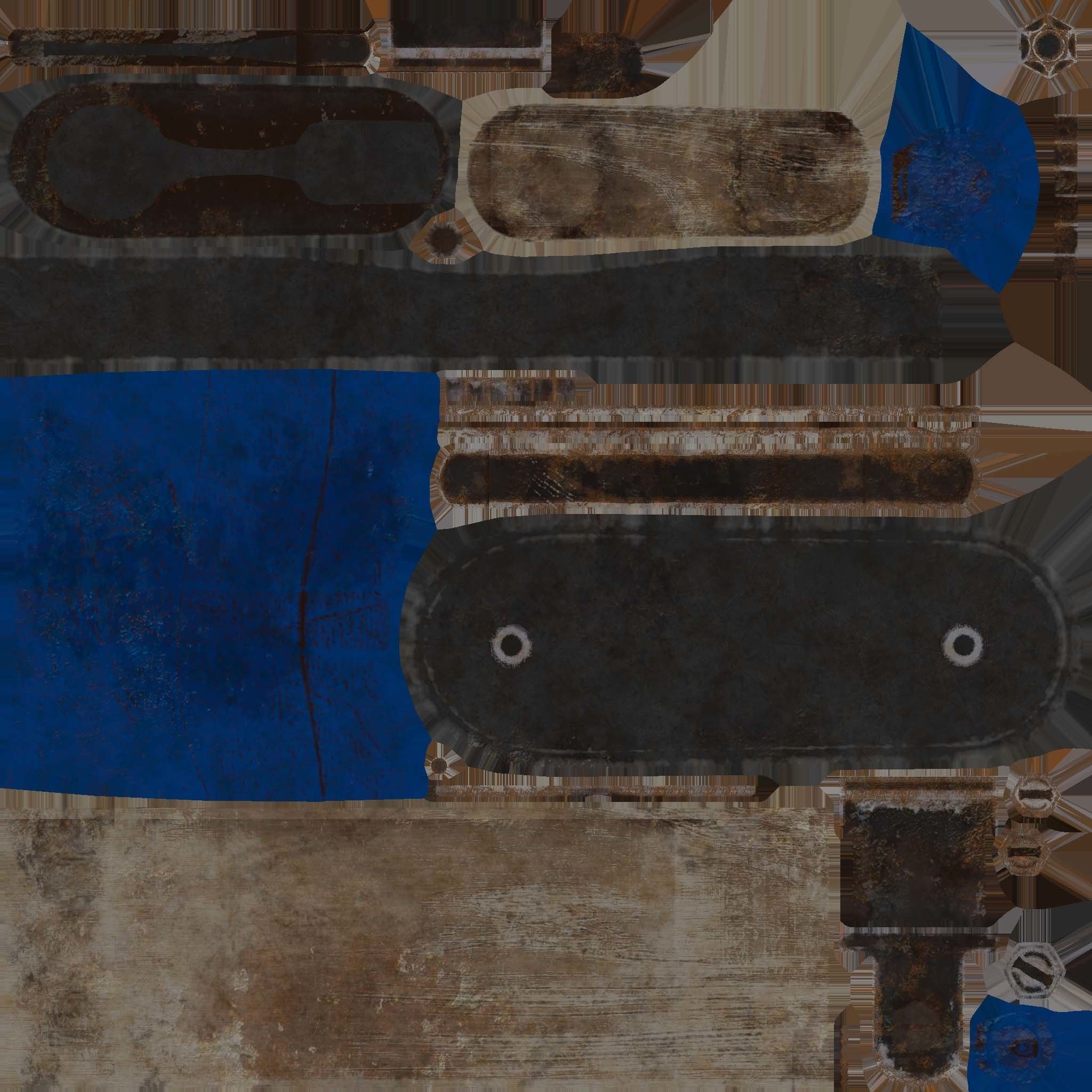 Plasma shotgun Low-poly 3D model_10