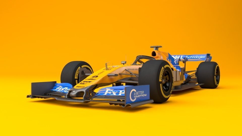 McLaren MCL 34 3D MODEL F1 2019 Low-poly 3D model_2