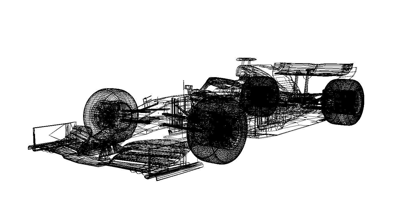 McLaren MCL 34 3D MODEL F1 2019 Low-poly 3D model_5