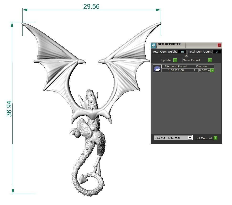 pendant dragon                                         3D print model_10