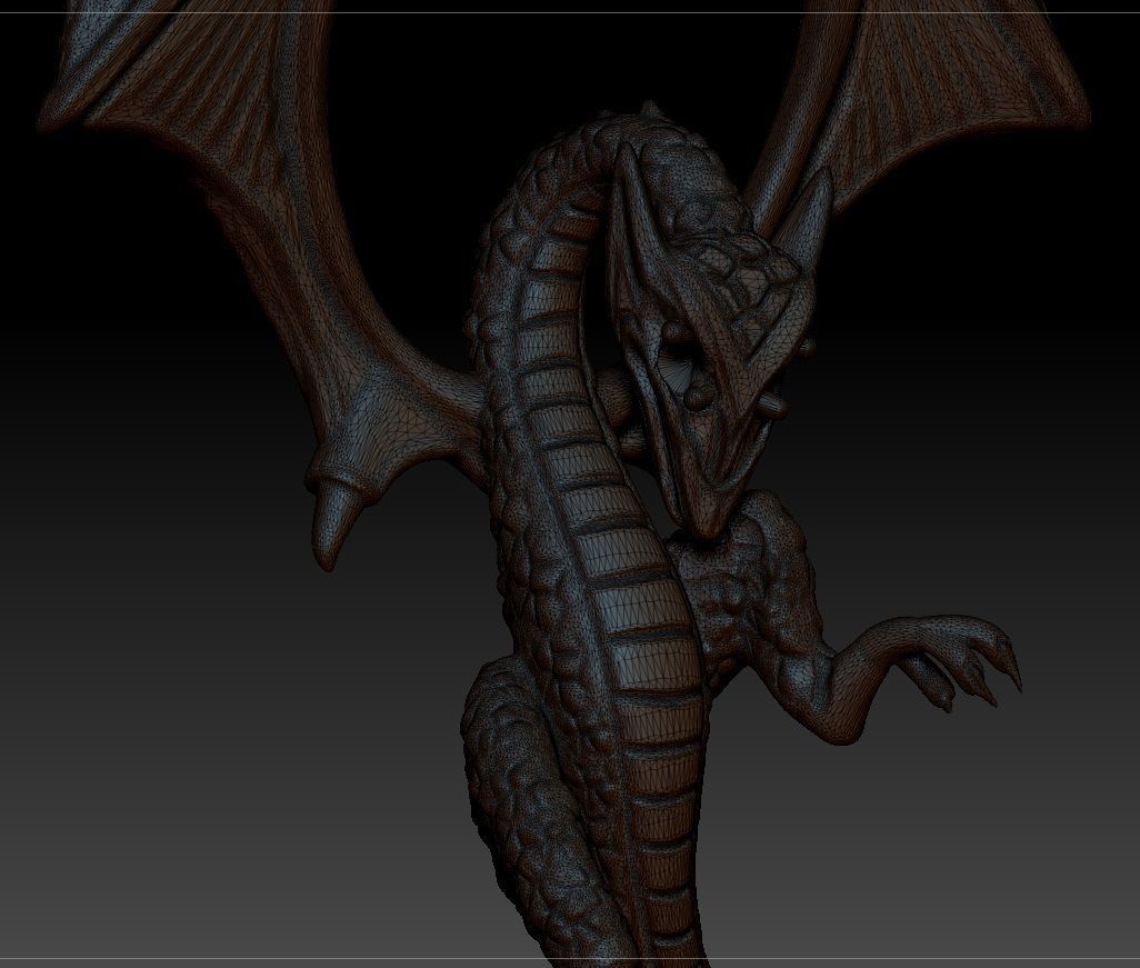 pendant dragon                                         3D print model_8