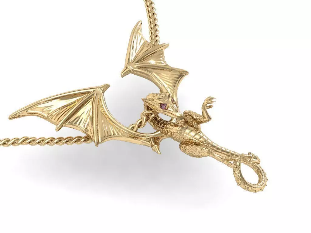 pendant dragon                                         3D print model_0