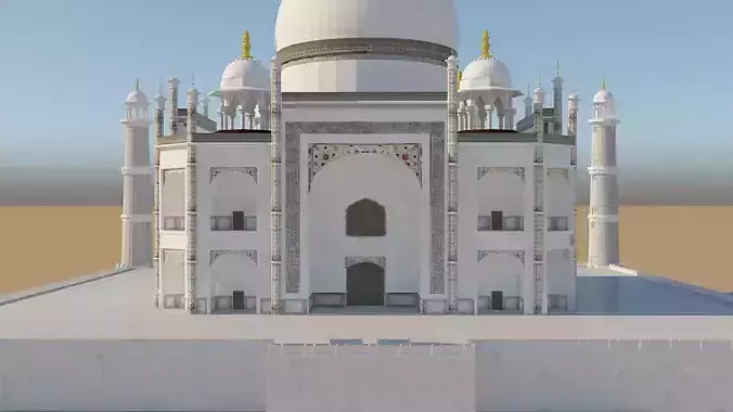 Taj Mahal Mausoleum 3D model