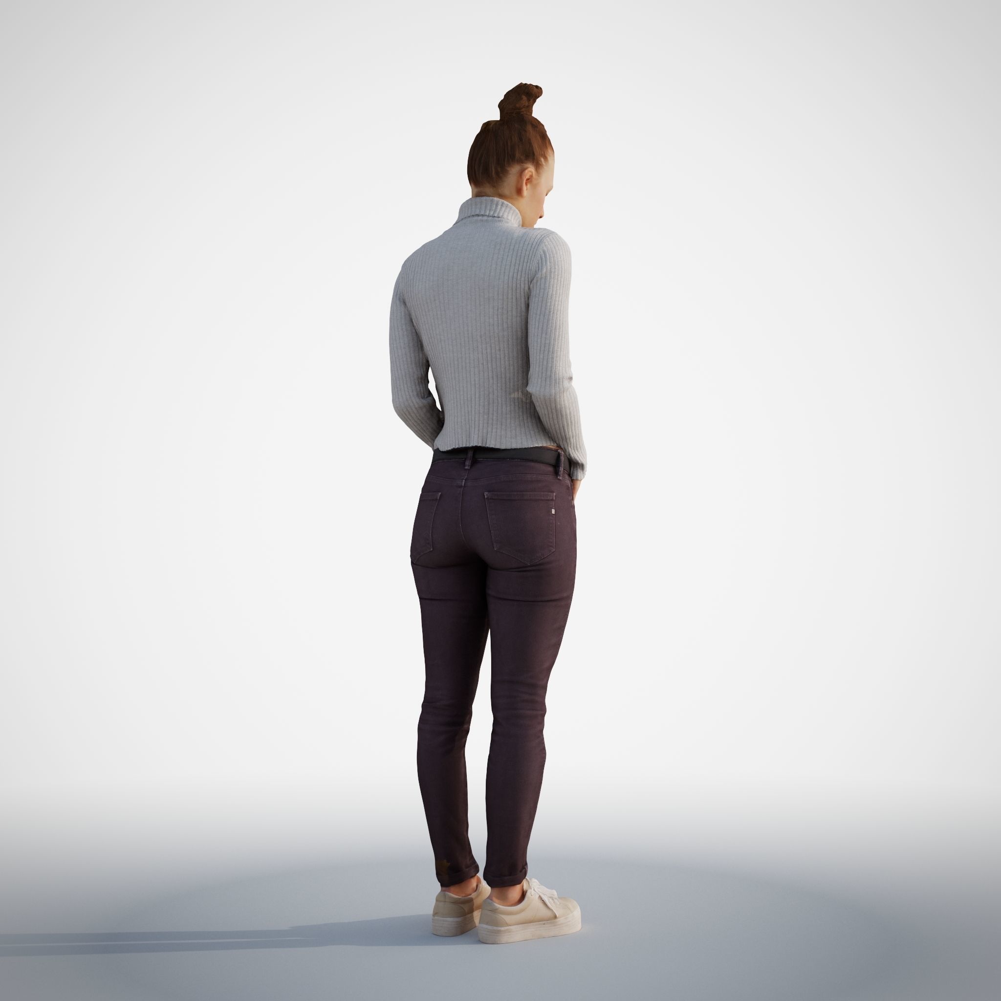 Isabel 21 Woman posed standing in casual outfit 3D model_9