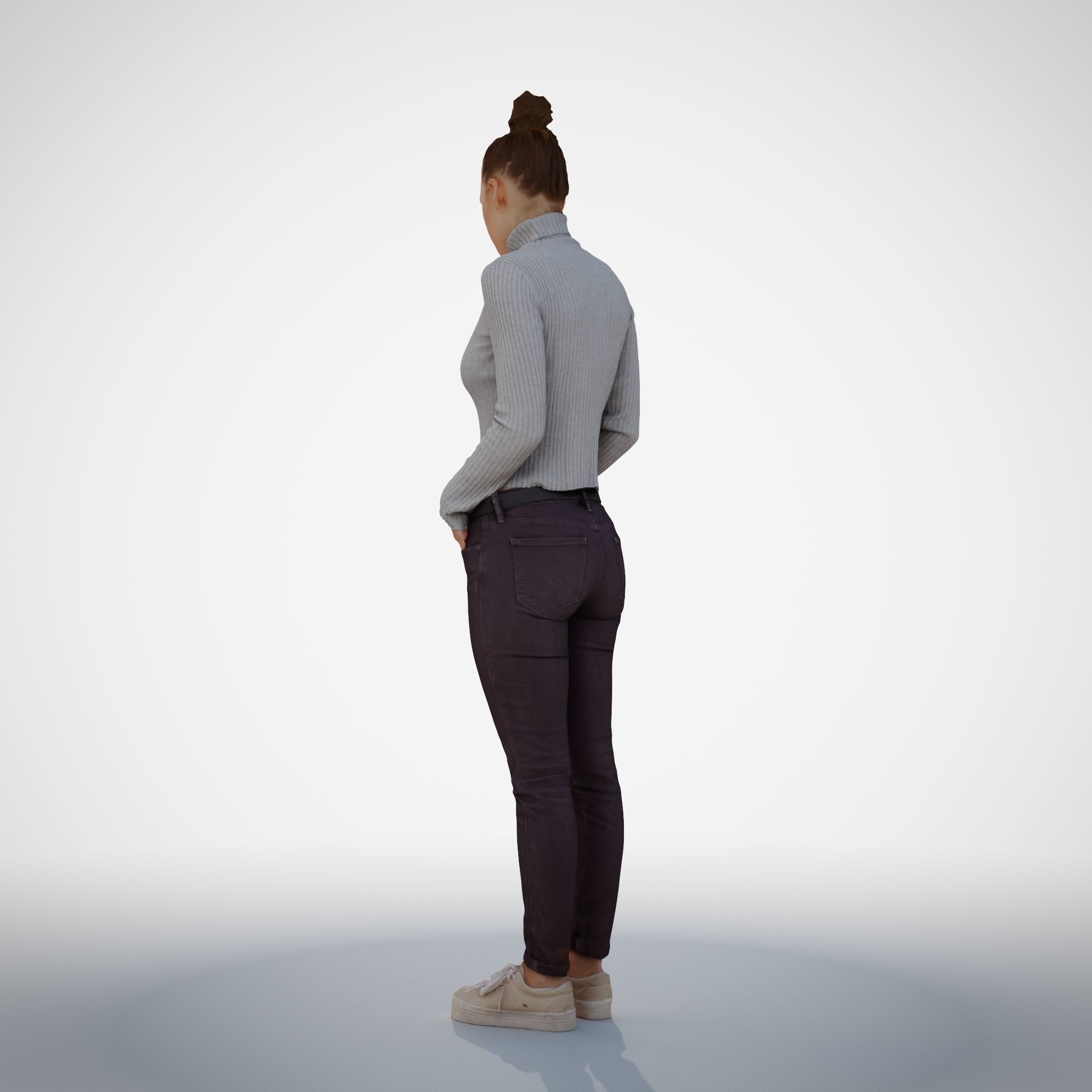 Isabel 21 Woman posed standing in casual outfit 3D model_8