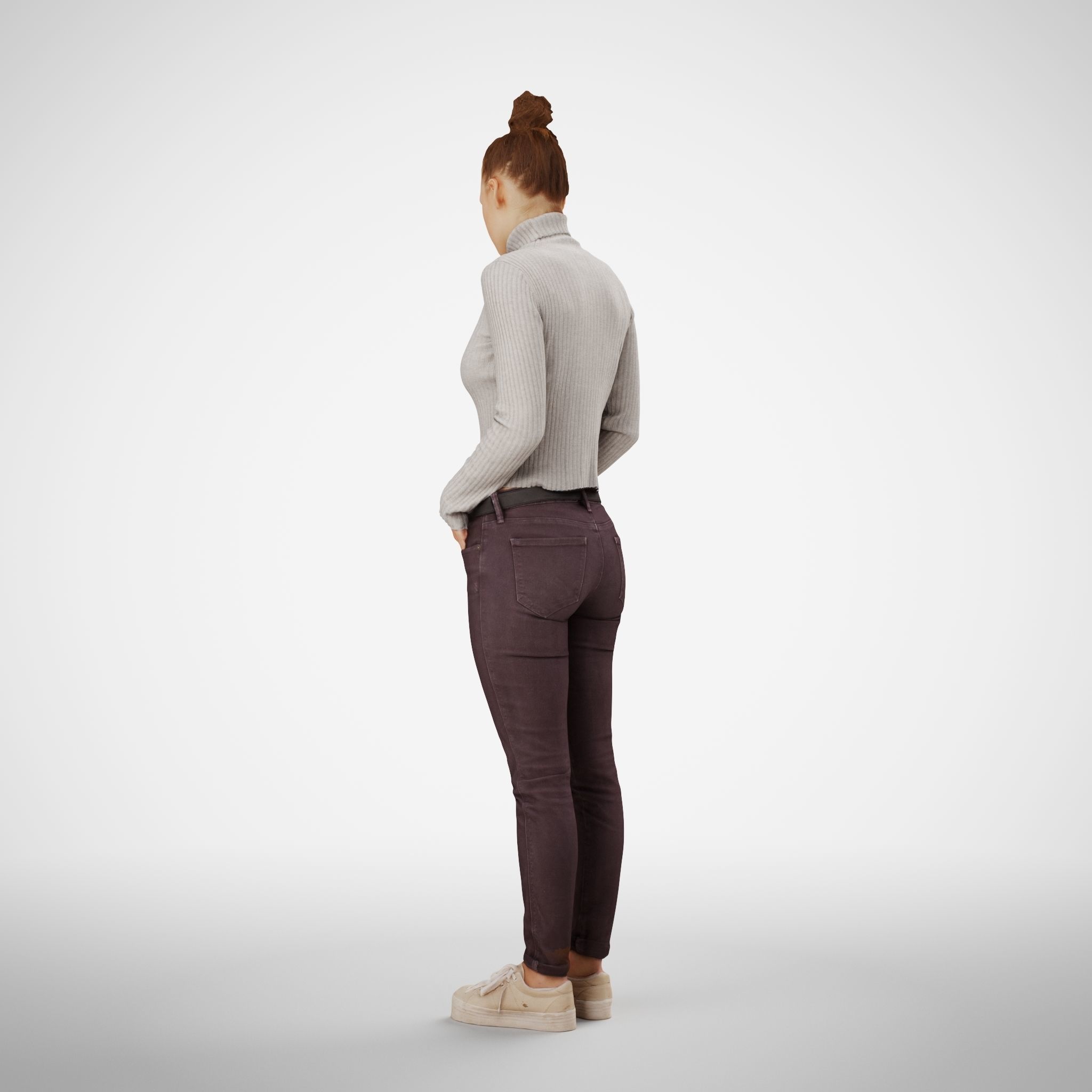 Isabel 21 Woman posed standing in casual outfit 3D model_3