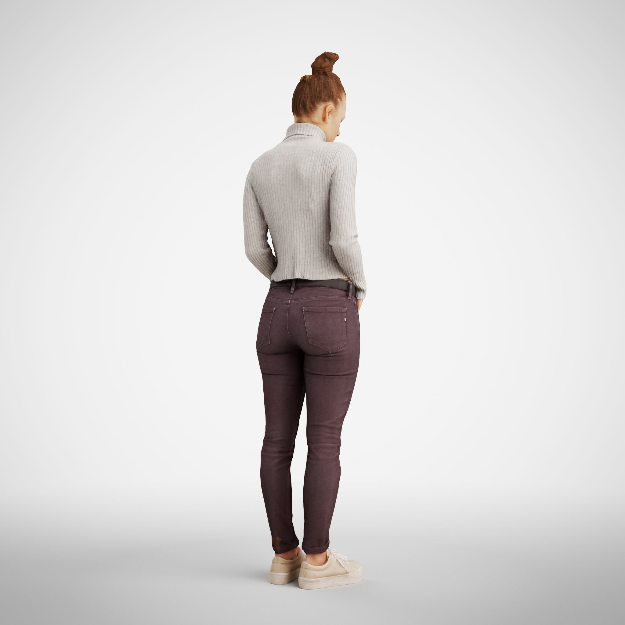 Isabel 21 Woman posed standing in casual outfit 3D model_4