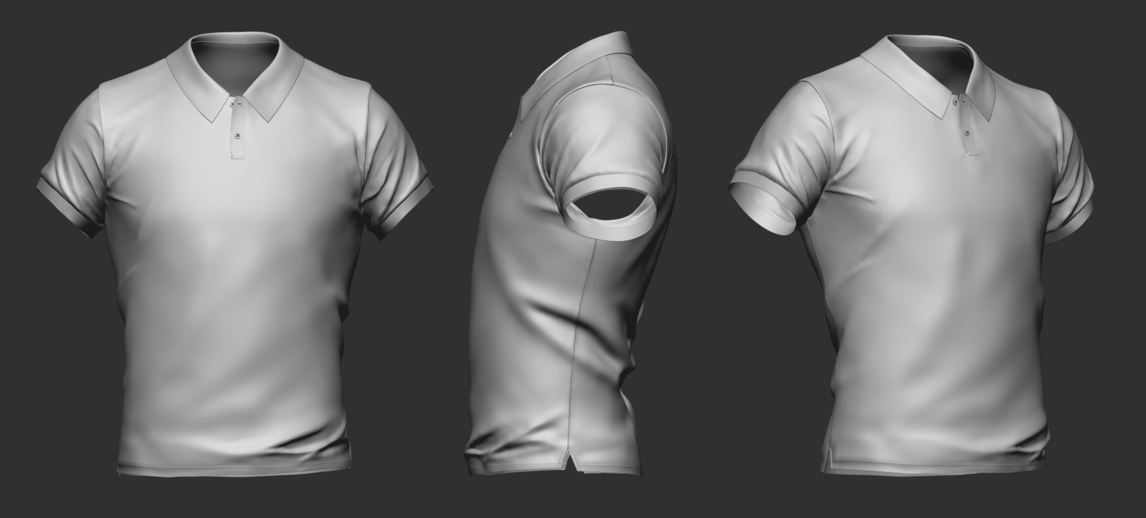 3D Realistic Male with Casual Clothing  Low-poly 3D model_6