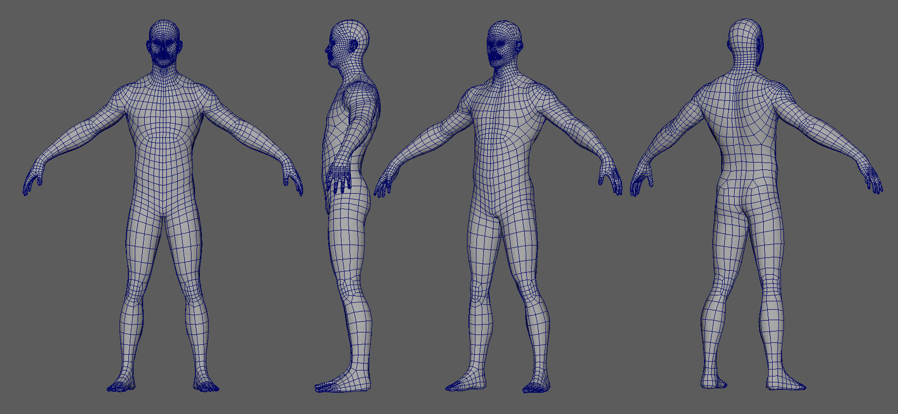 3D Realistic Male with Casual Clothing  Low-poly 3D model_14