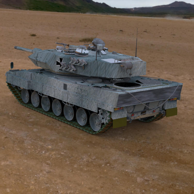 Leopard II Tank 3D model_1