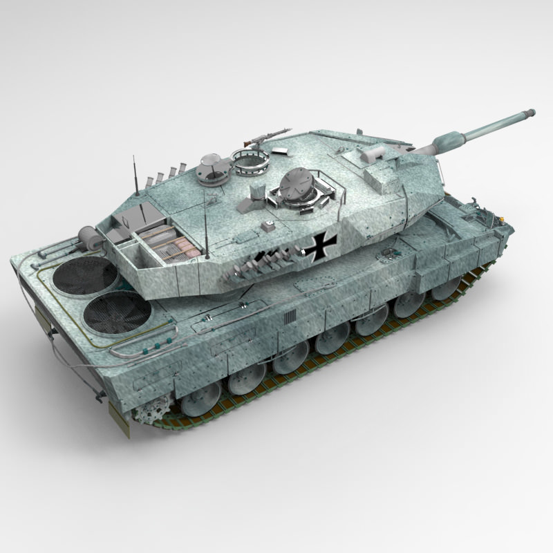 Leopard II Tank 3D model_8