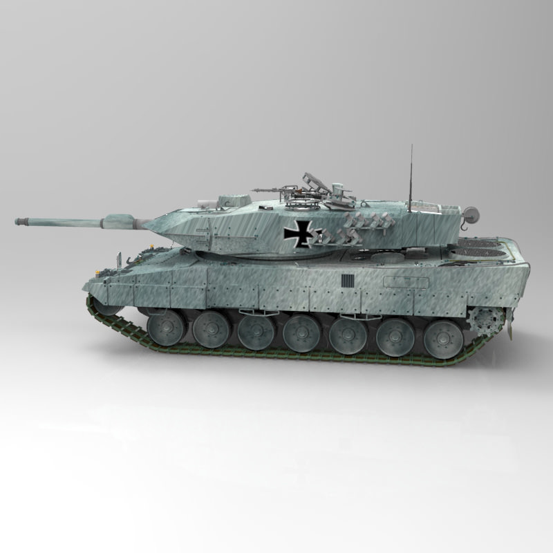 Leopard II Tank 3D model_4