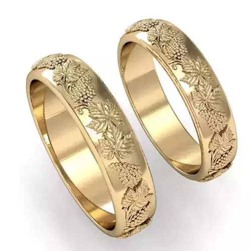  wedding ring with grapes
