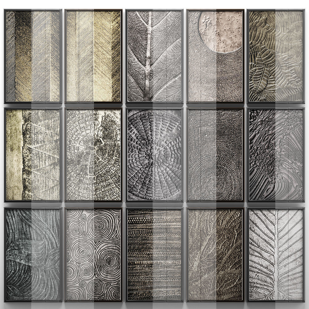 Collection of paintings for walls 9 3D model_8