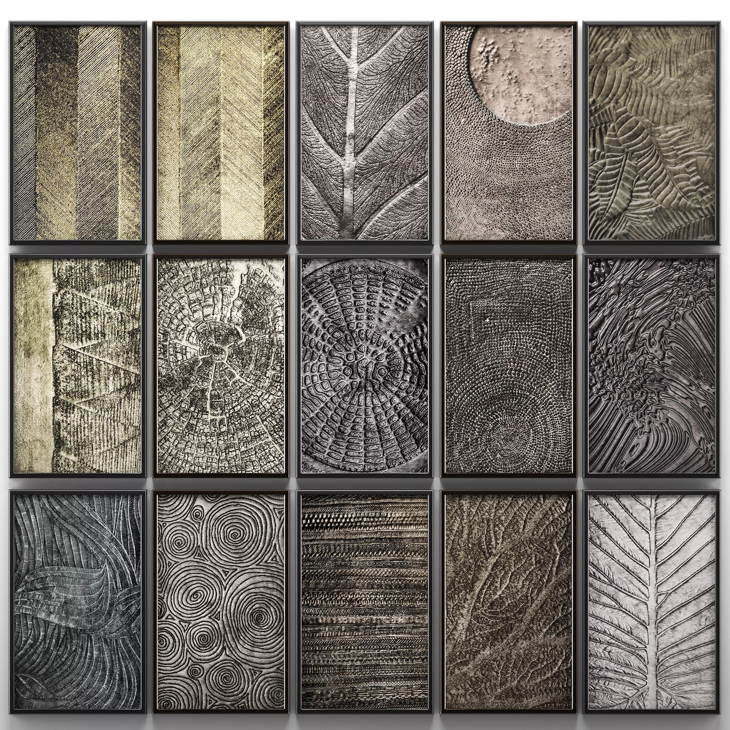 Collection of paintings for walls 9 3D model_0