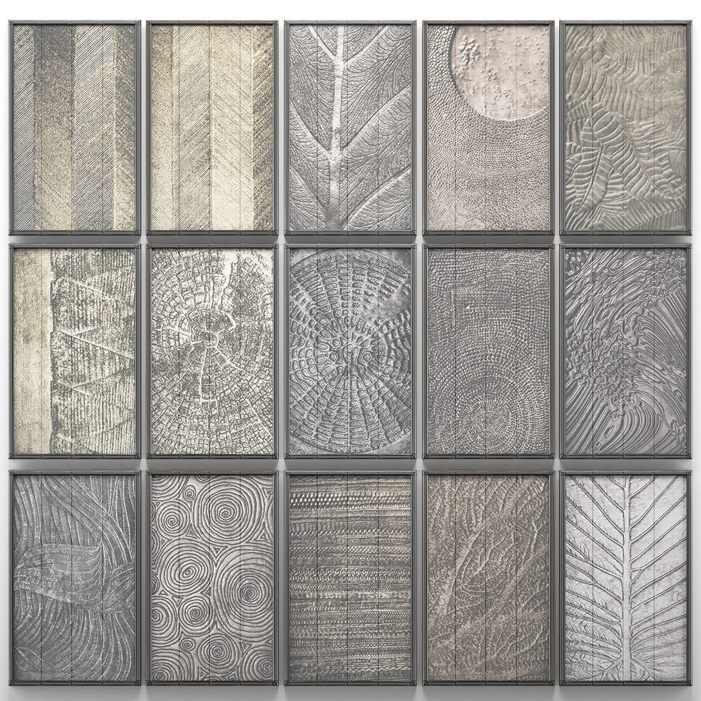 Collection of paintings for walls 9 3D model_7