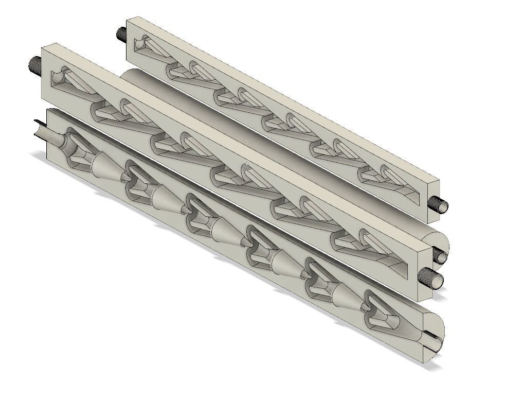 One way valve with no moving parts 3D print model_1