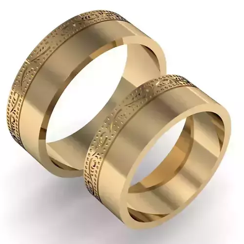 wedding ring with an image
