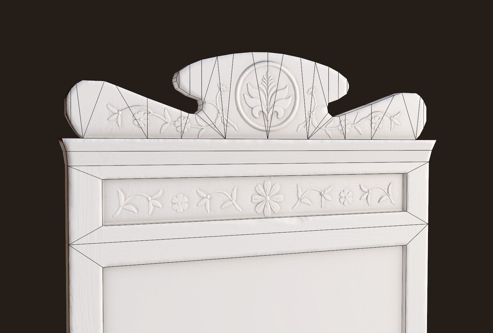 Dirty Mirror - PBR Game Ready Low-poly 3D model_8