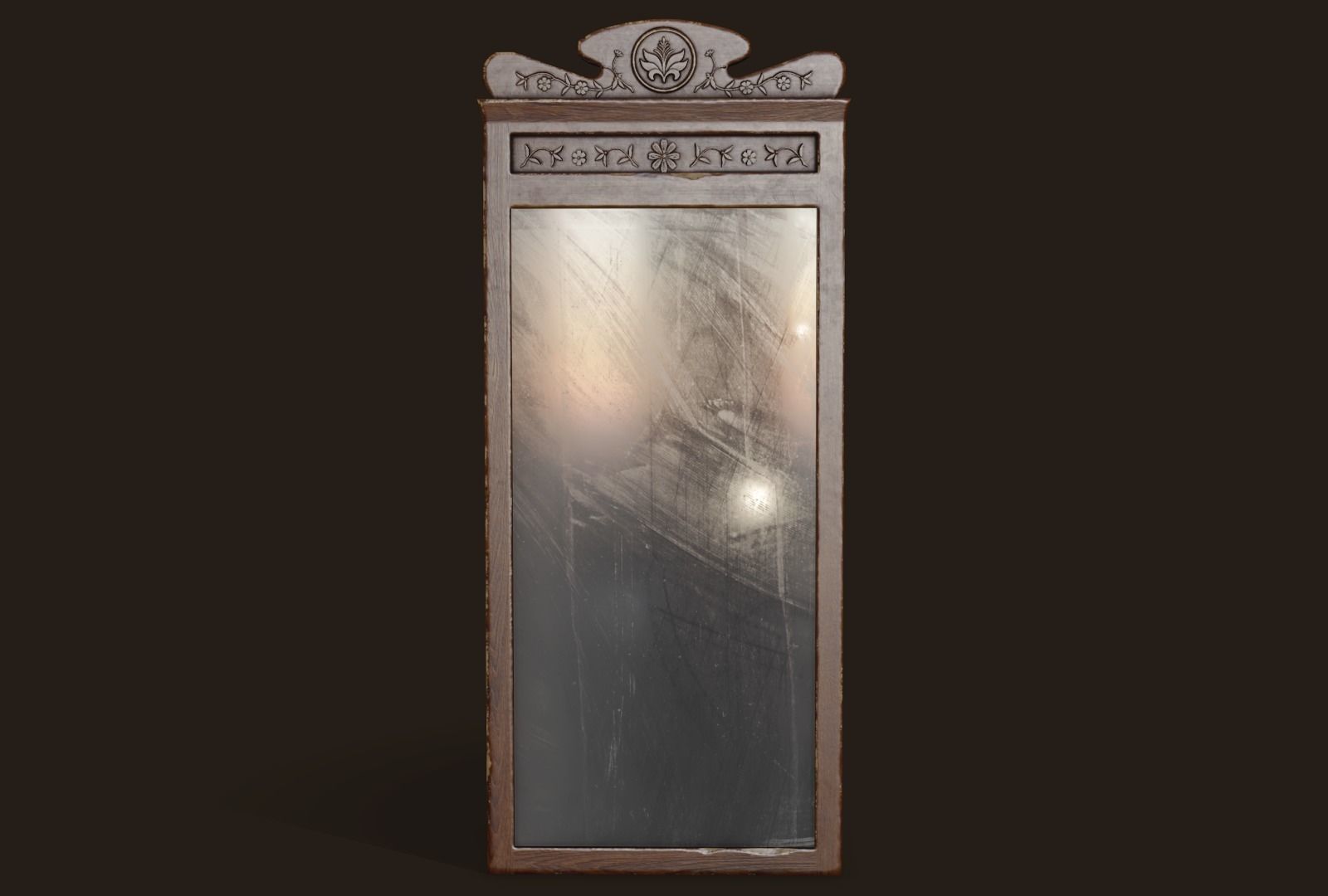 Dirty Mirror - PBR Game Ready Low-poly 3D model_3