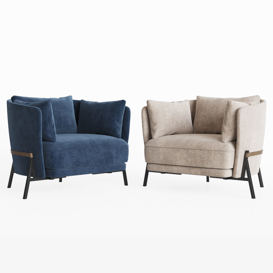 Cradle Armchair Arflex 3D model_1