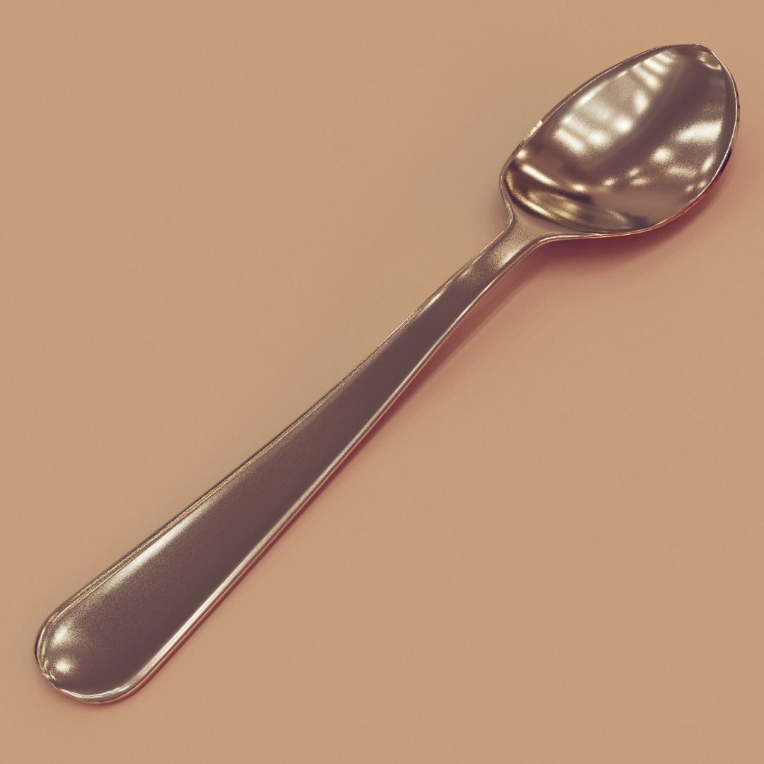 cutlery set spoon 3D model_3