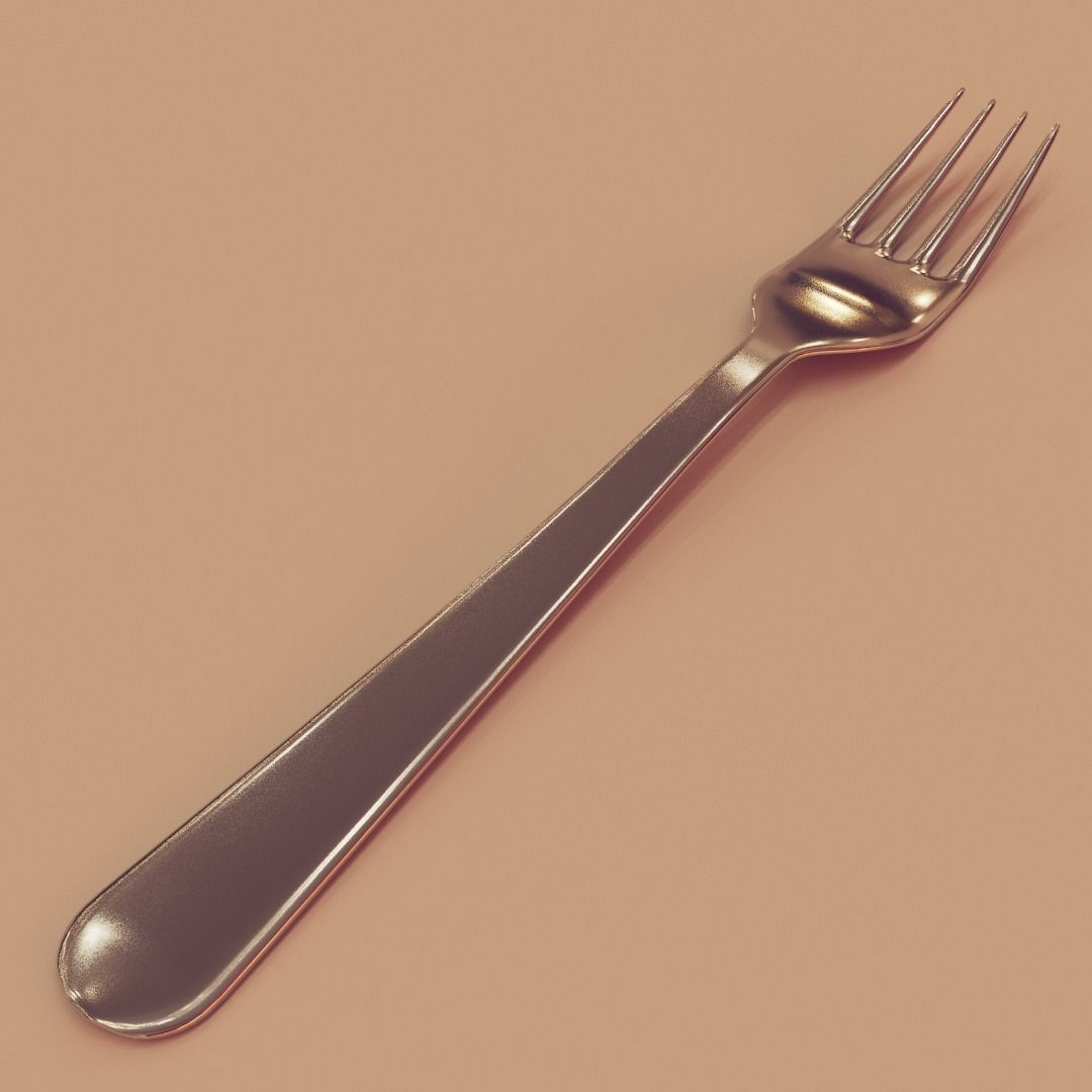 cutlery set spoon 3D model_7