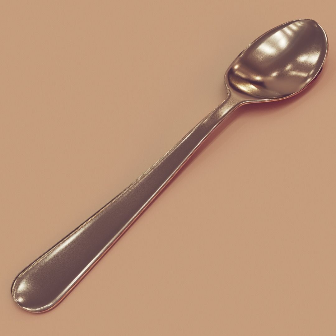 cutlery set spoon 3D model_5