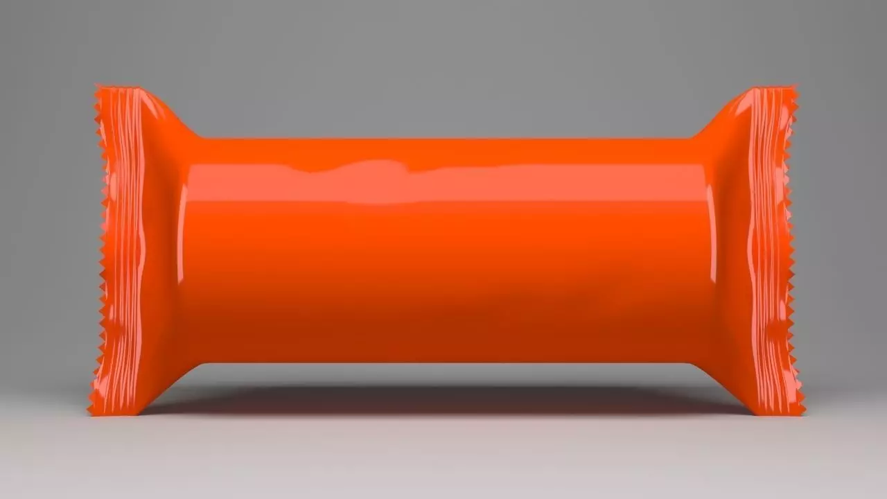 Product render Biscuit packet 3D model 3D model_0