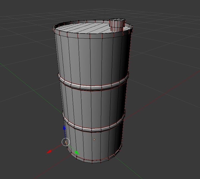 oil tank Free low-poly 3D model_4