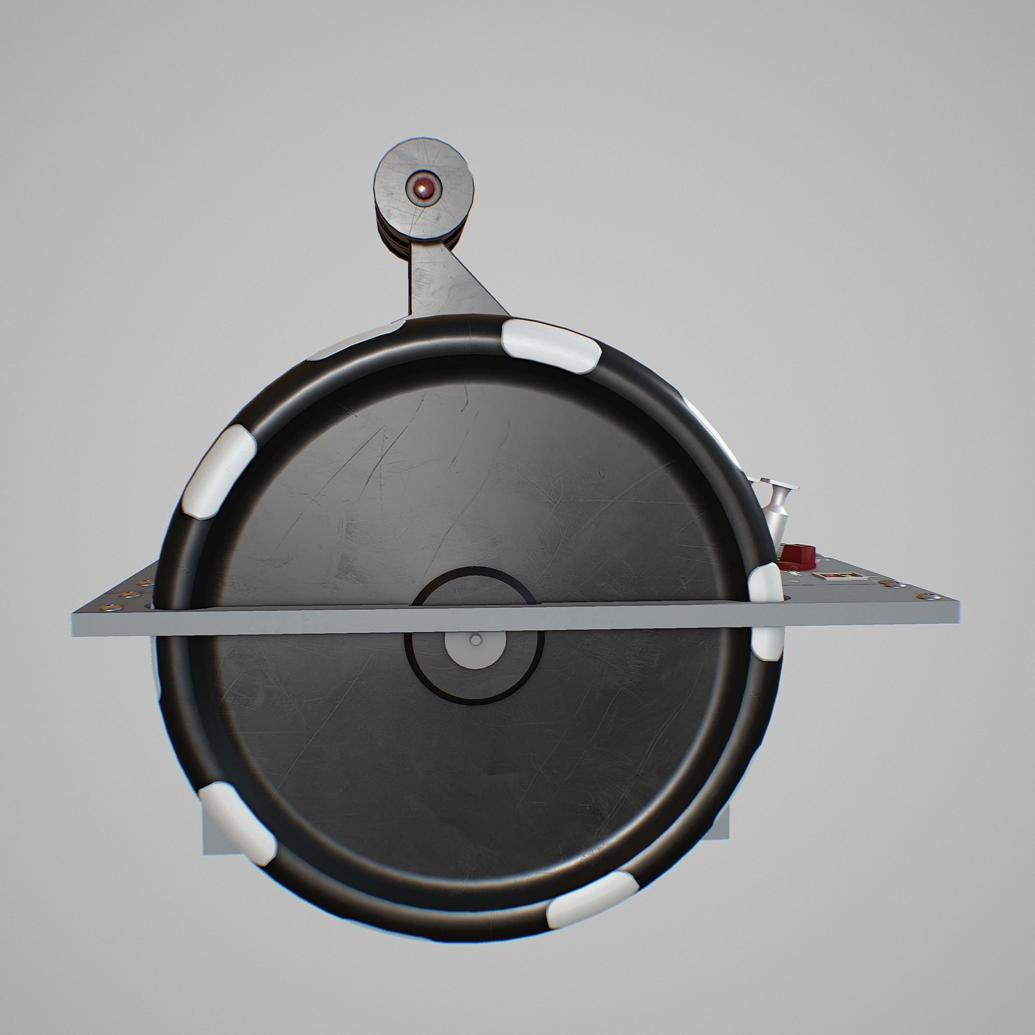 Throttle Quadrant Low-poly 3D model_8