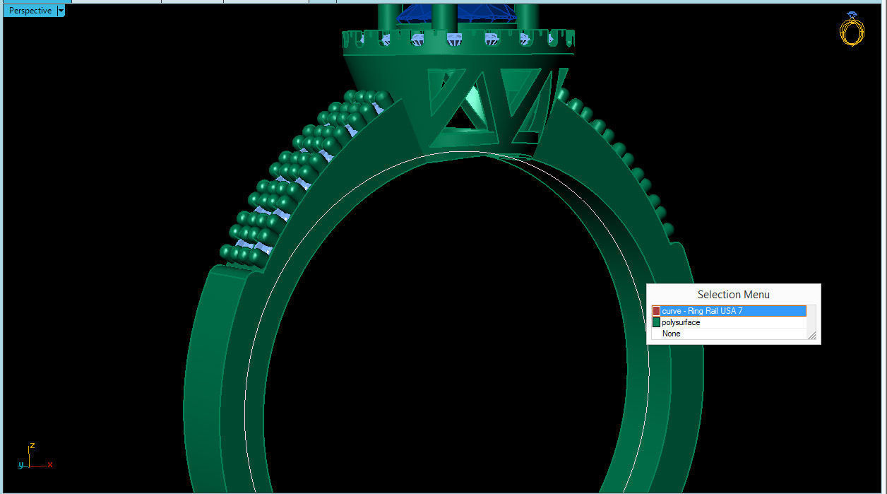 solitaire jewelry ring  3D print model_7