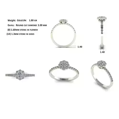 solitaire jewelry ring 