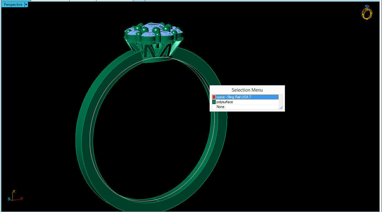 solitaire jewelry ring  3D print model_7