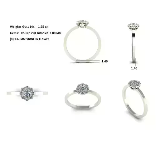 solitaire jewelry ring 