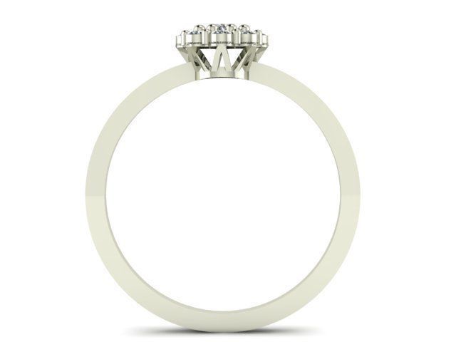 solitaire jewelry ring  3D print model_3