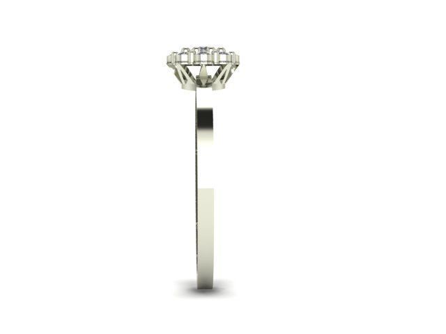 solitaire jewelry ring  3D print model_4