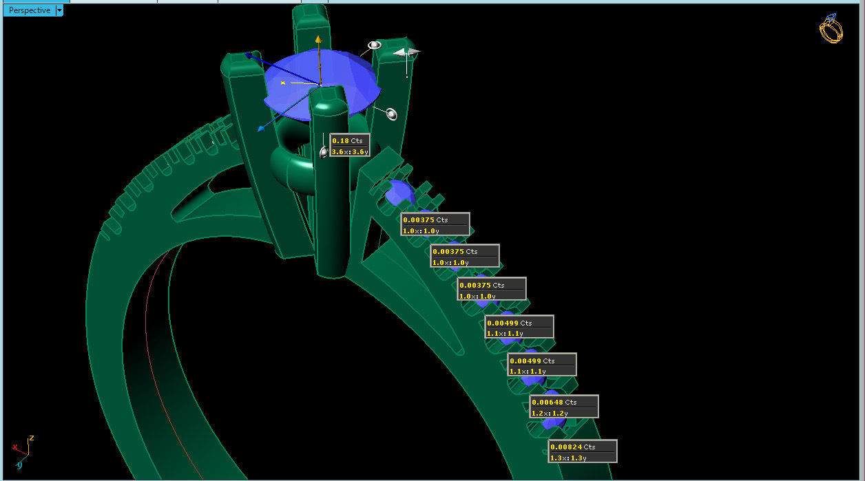 solitaire jewelry ring  3D print model_6