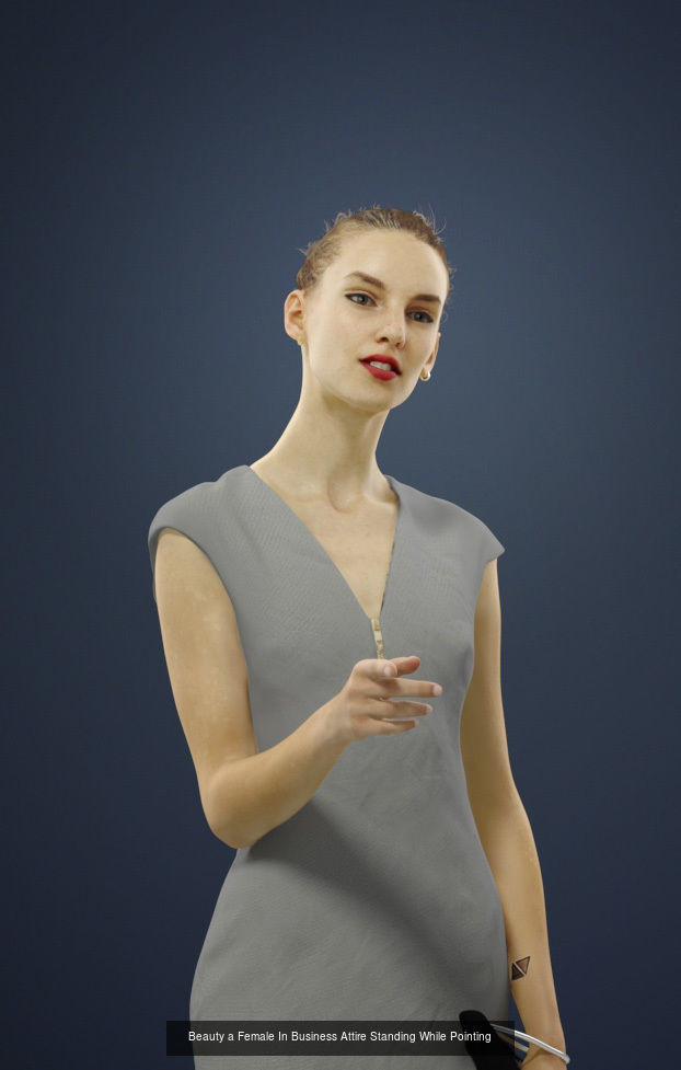 50x Scanned Man Woman People - Casual1-2-3 Sitting1 Office1 3D Model Collection_6