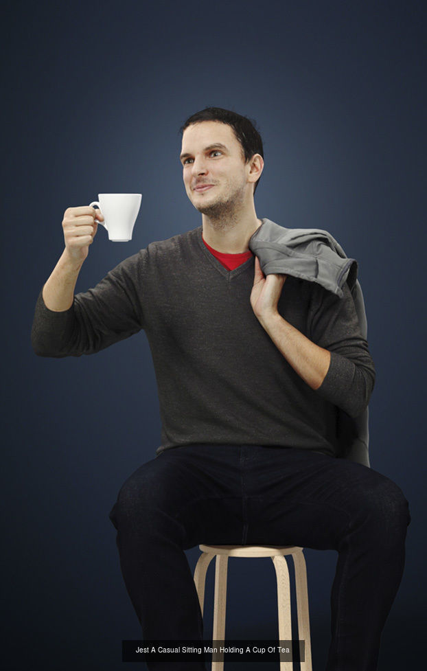 50x Scanned Man Woman People - Casual1-2-3 Sitting1 Office1 3D Model Collection_19