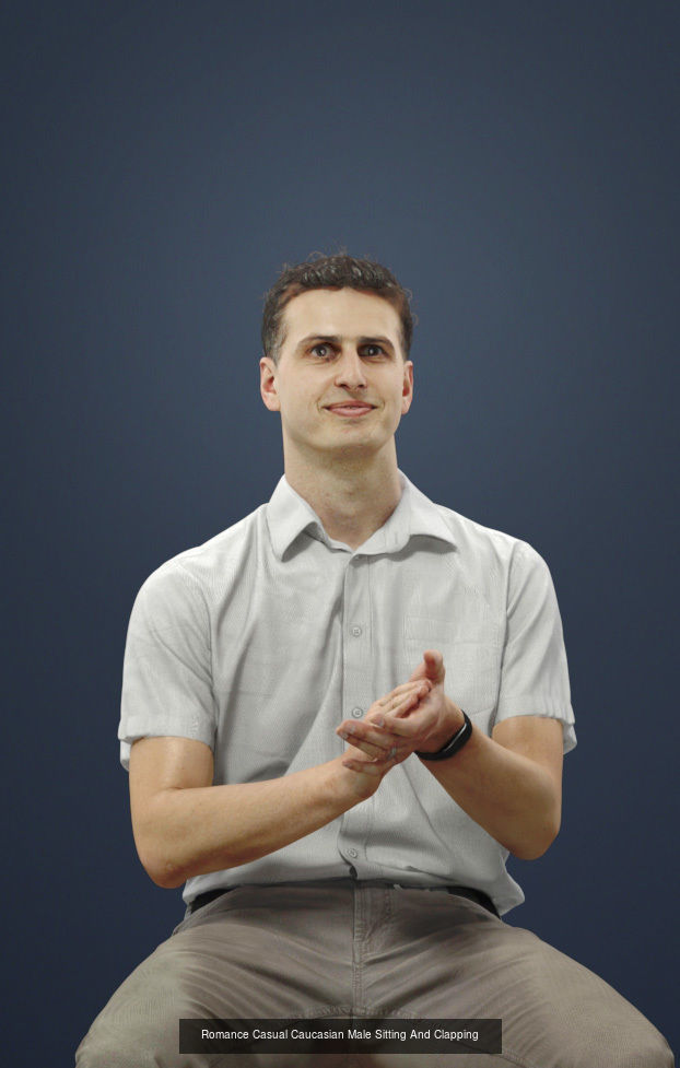 50x Scanned Man Woman People - Casual1-2-3 Sitting1 Office1 3D Model Collection_45