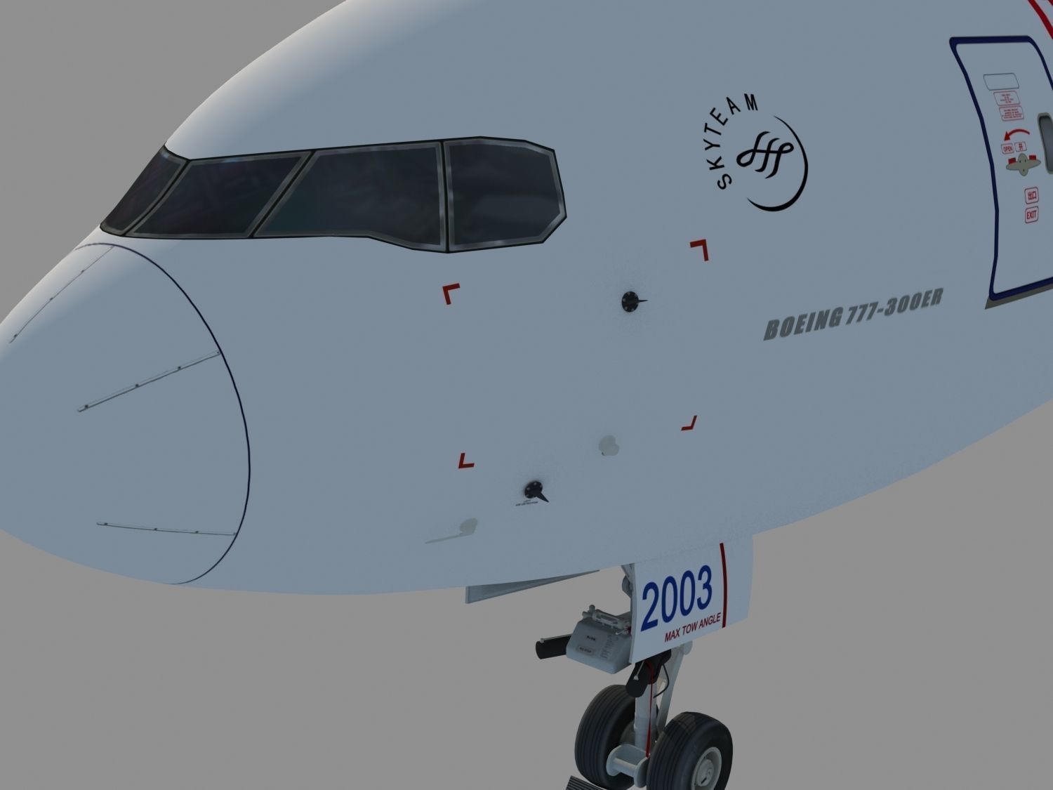 Boeing 777-300ER 3D model_3