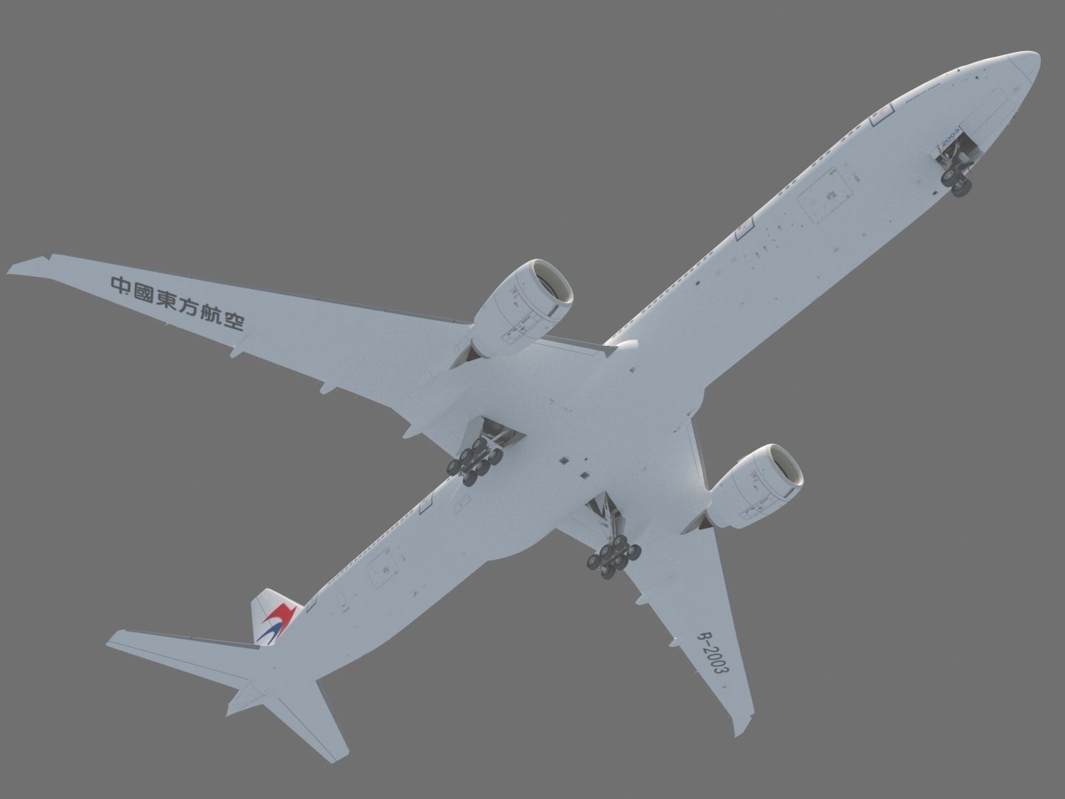 Boeing 777-300ER 3D model_1