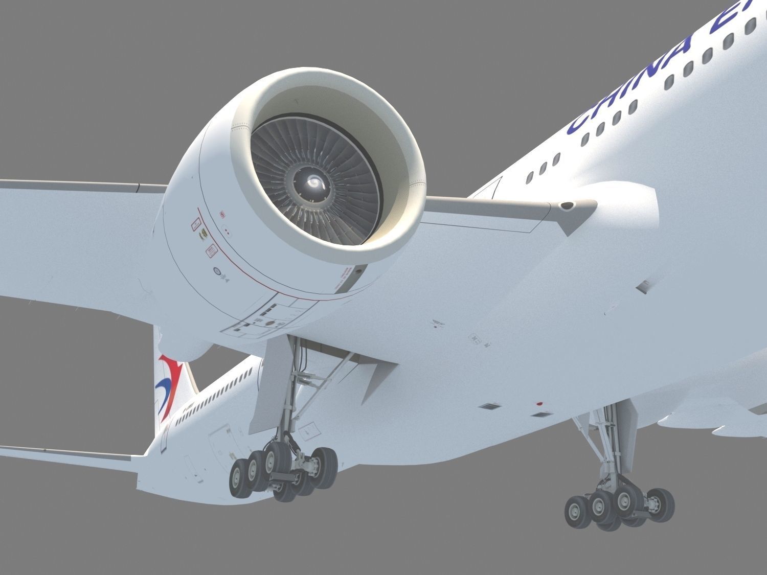 Boeing 777-300ER 3D model_2