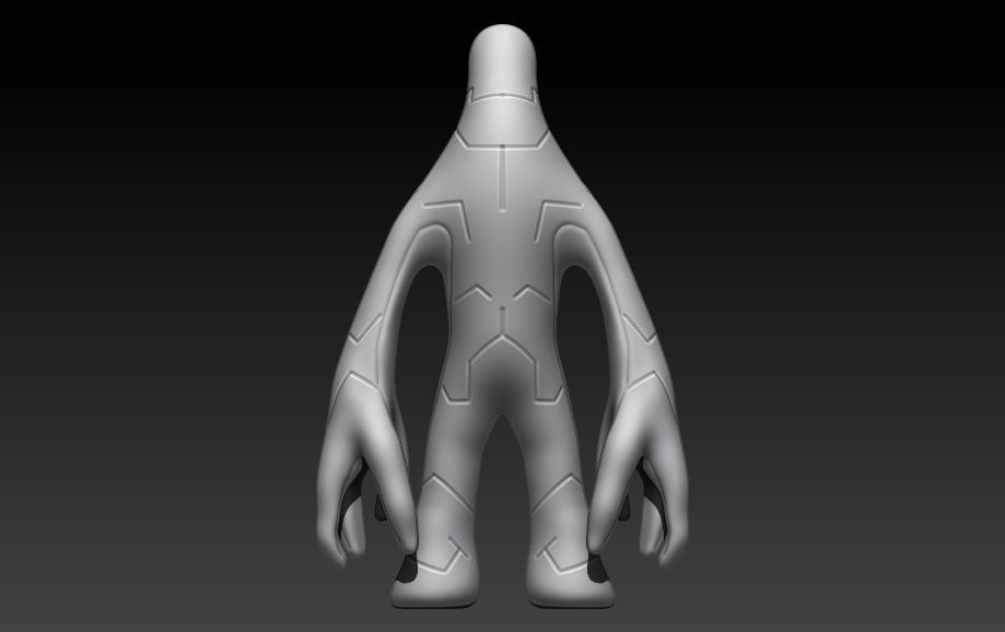 Ultra T alien figure 3D print model_5