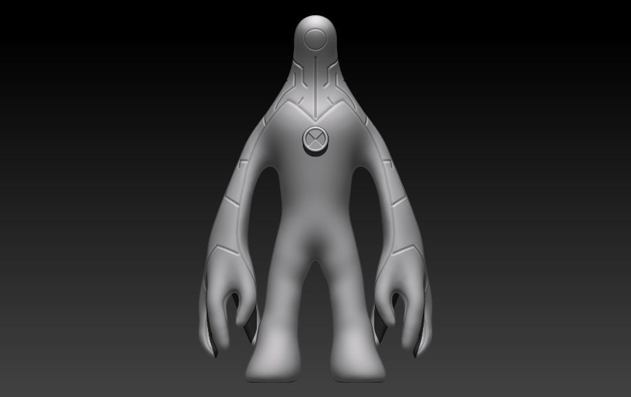 Ultra T alien figure 3D print model_4