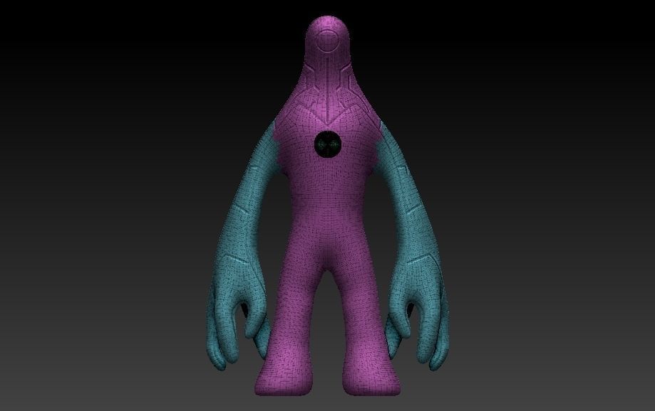 Ultra T alien figure 3D print model_7
