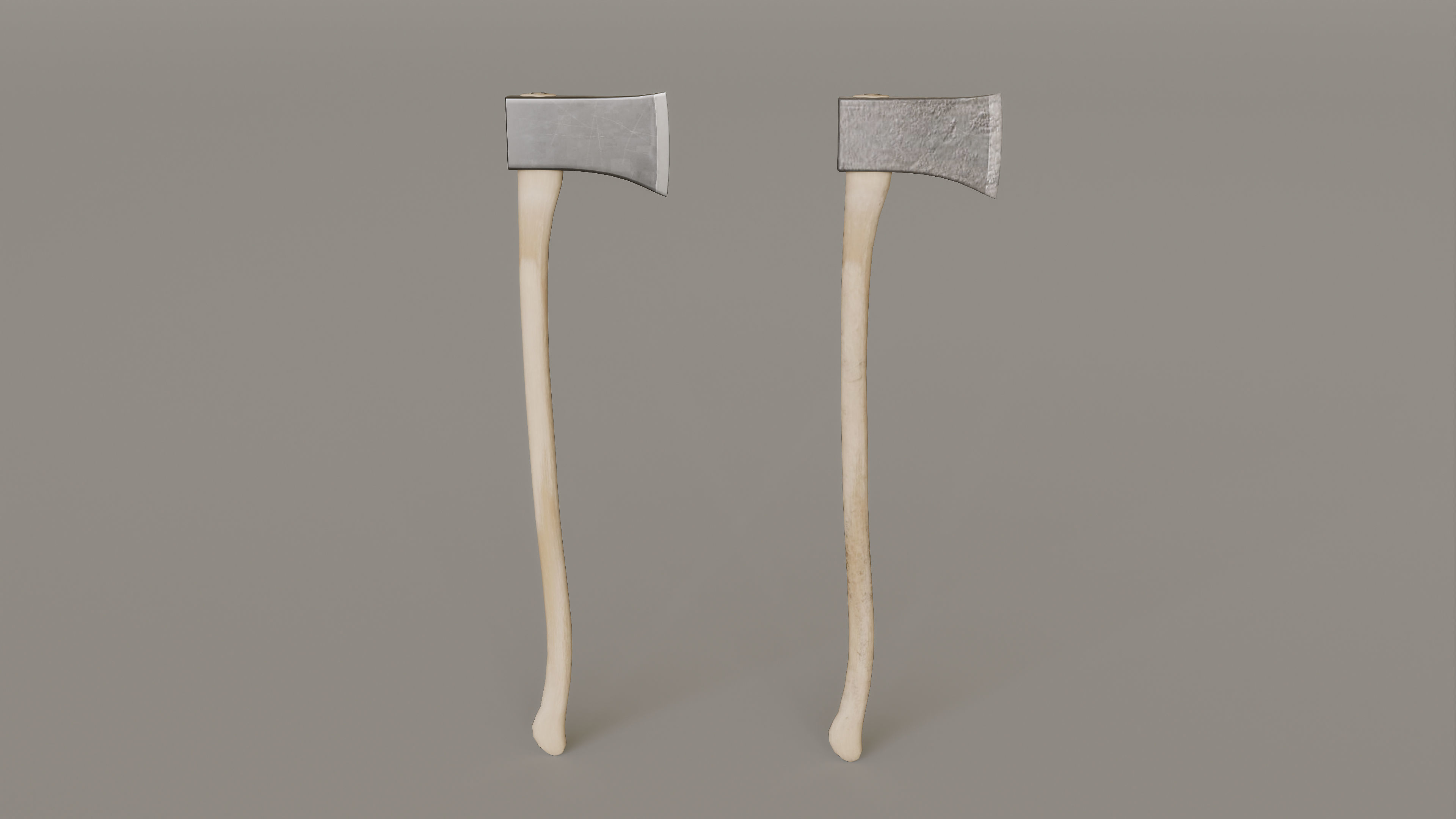 Outdoor Tools And Wheelbarrow Low-poly 3D model_10