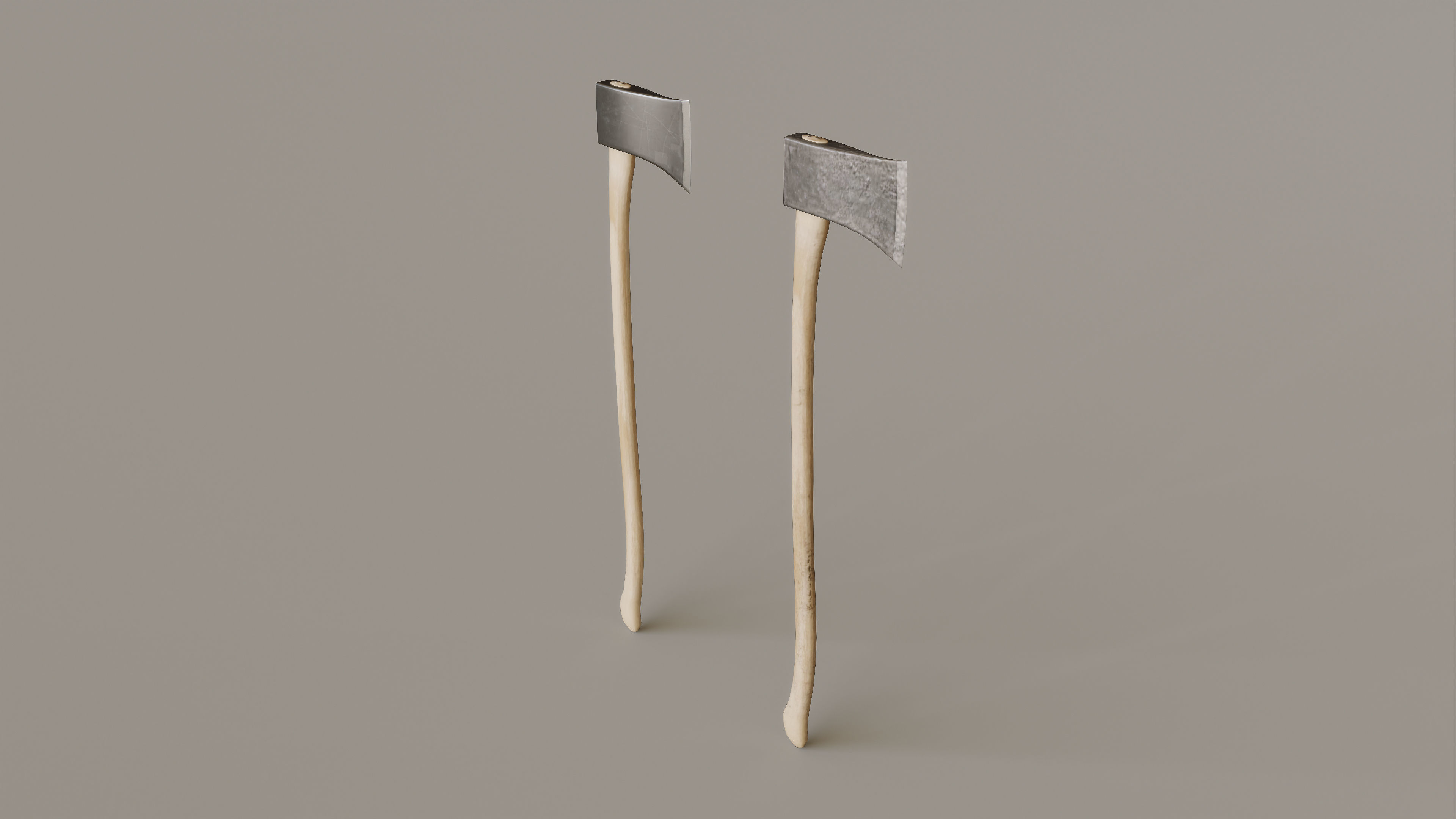 Outdoor Tools And Wheelbarrow Low-poly 3D model_12